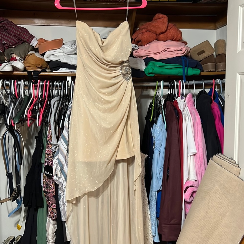 Beige/ light tan formal dress